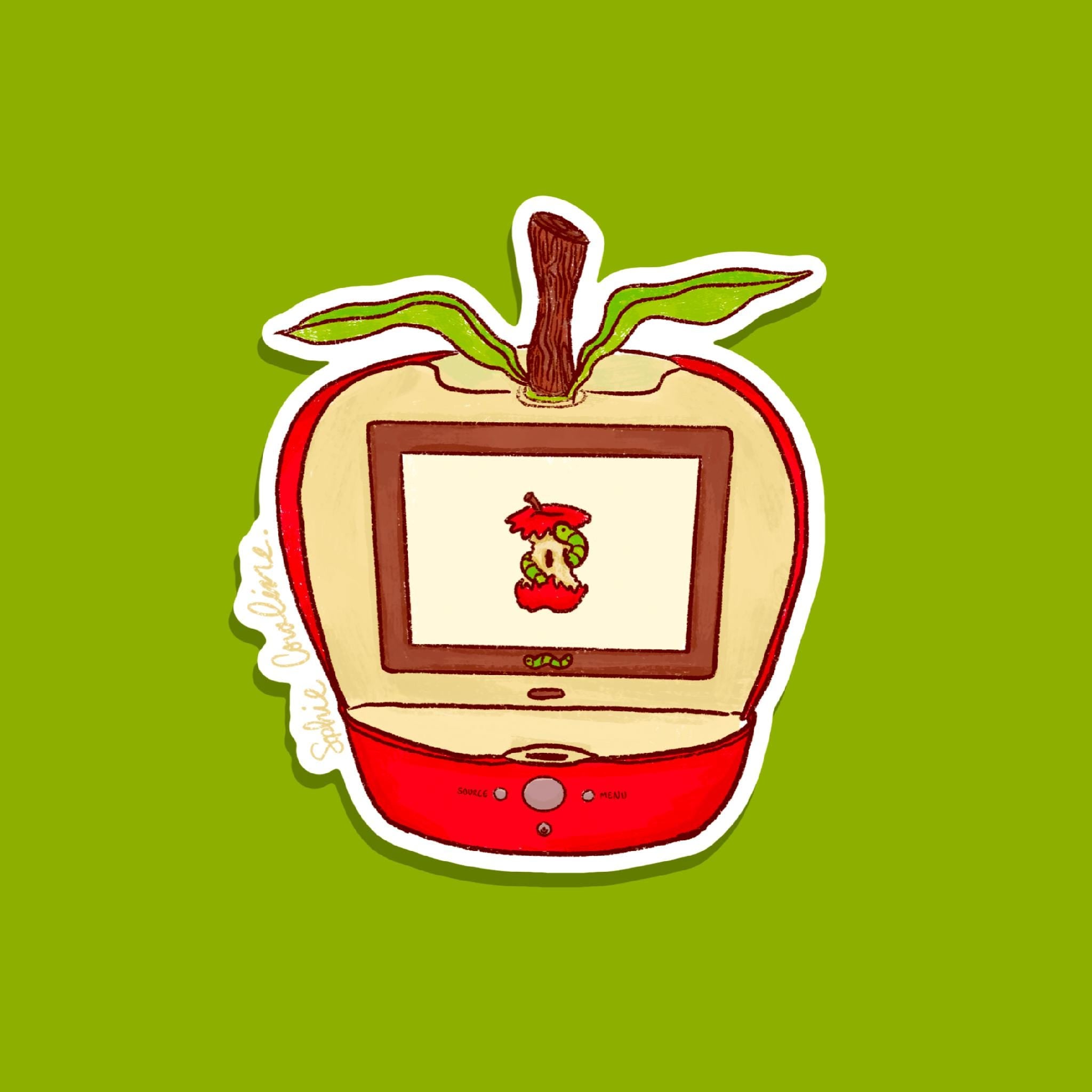 Apple TV Worm Sticker