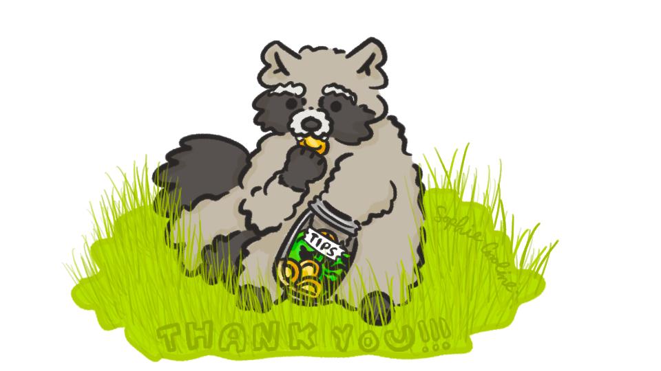 Tip The Artist + Receive Random Stickers!