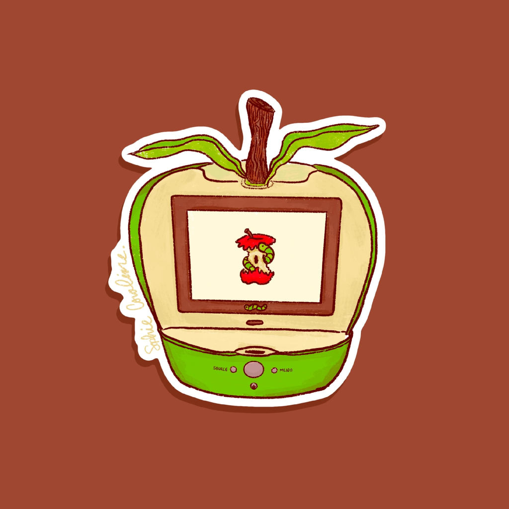 Apple TV Worm Sticker