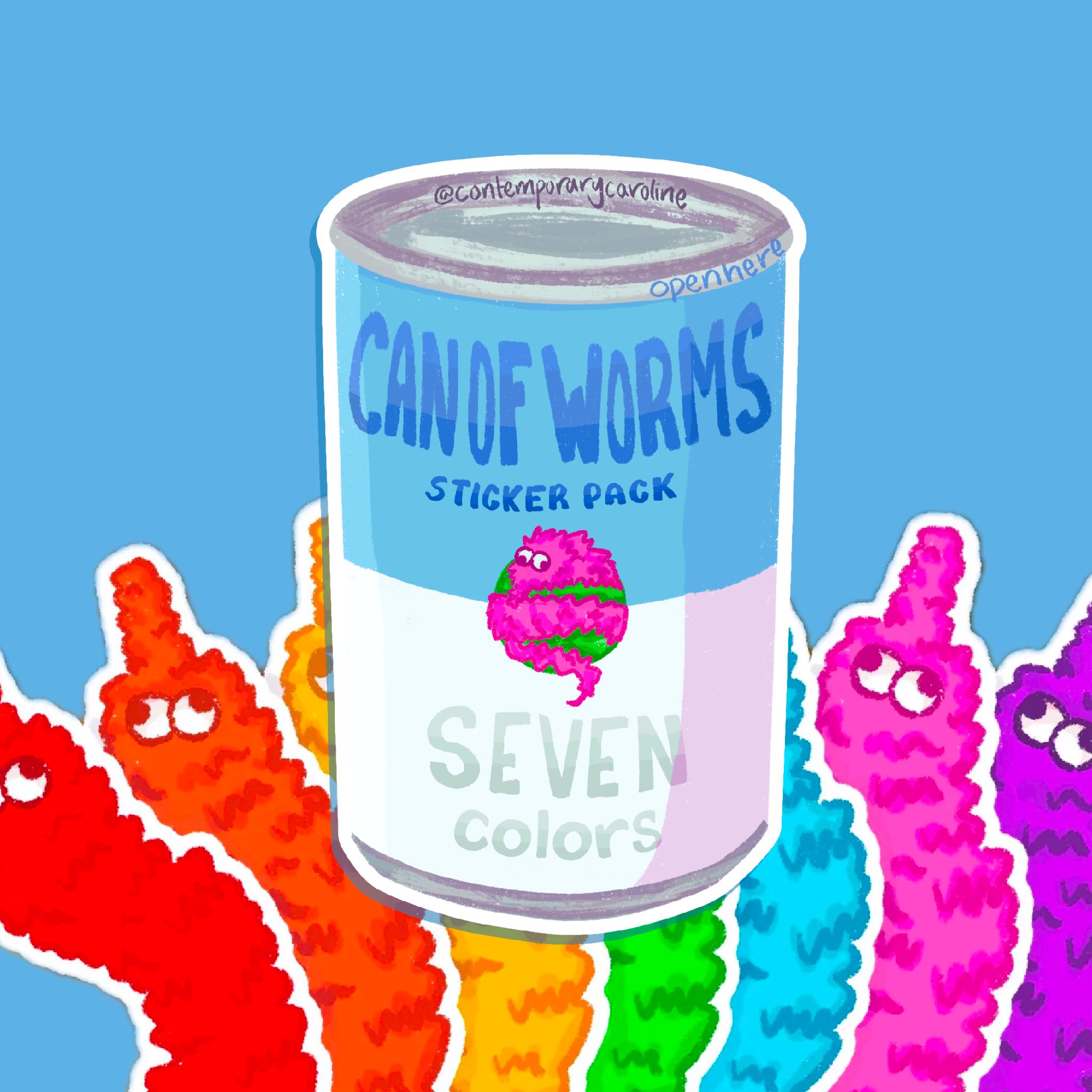 Worm on a String Sticker Pack