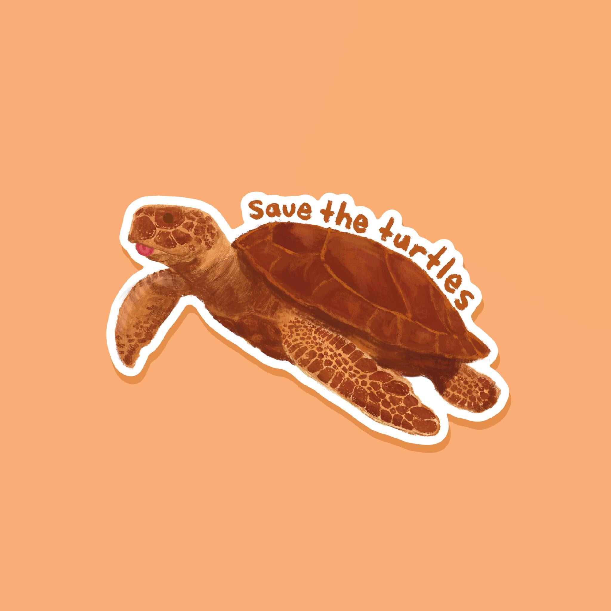 Save the Sea Turtles Sticker