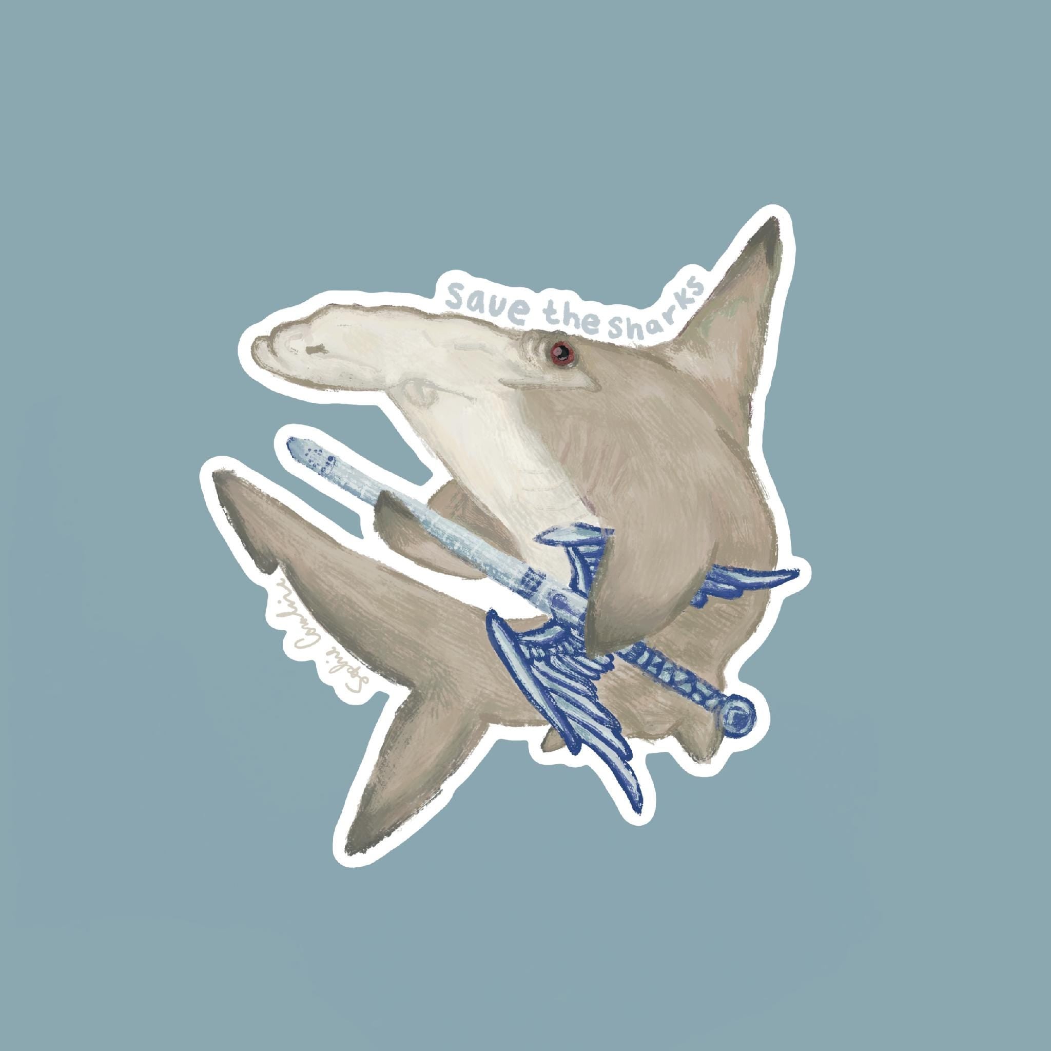 Save The Sharks Sticker