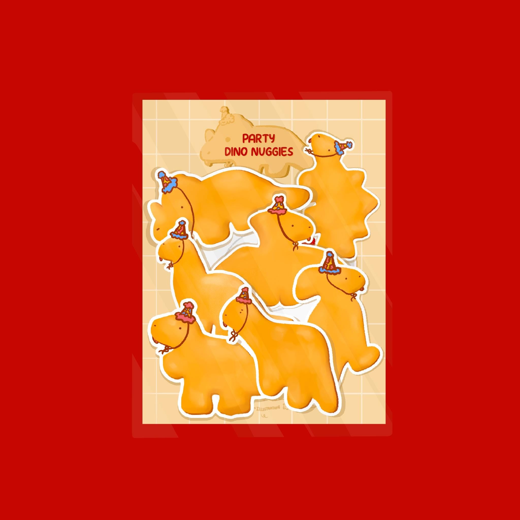 Dino Nuggies Sticker Pack