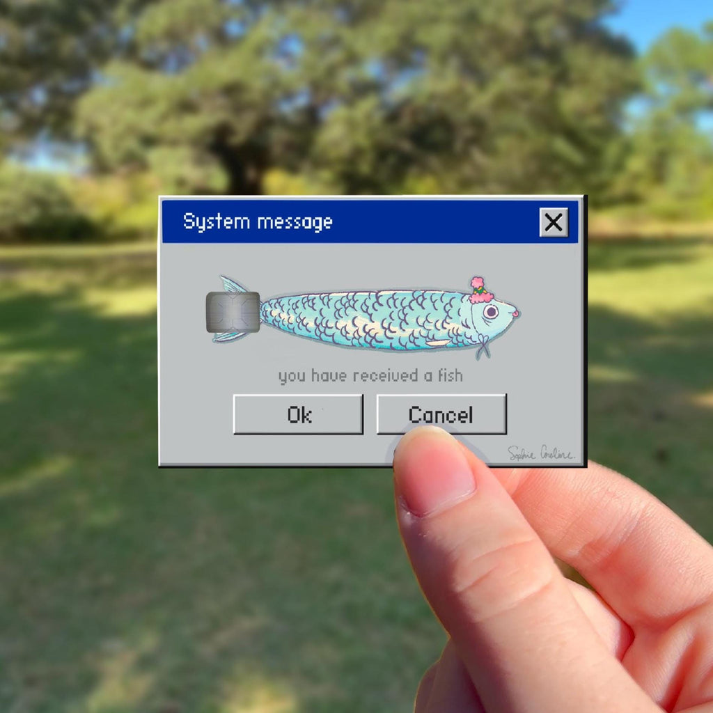 Fish Credit Card Cover Sticker