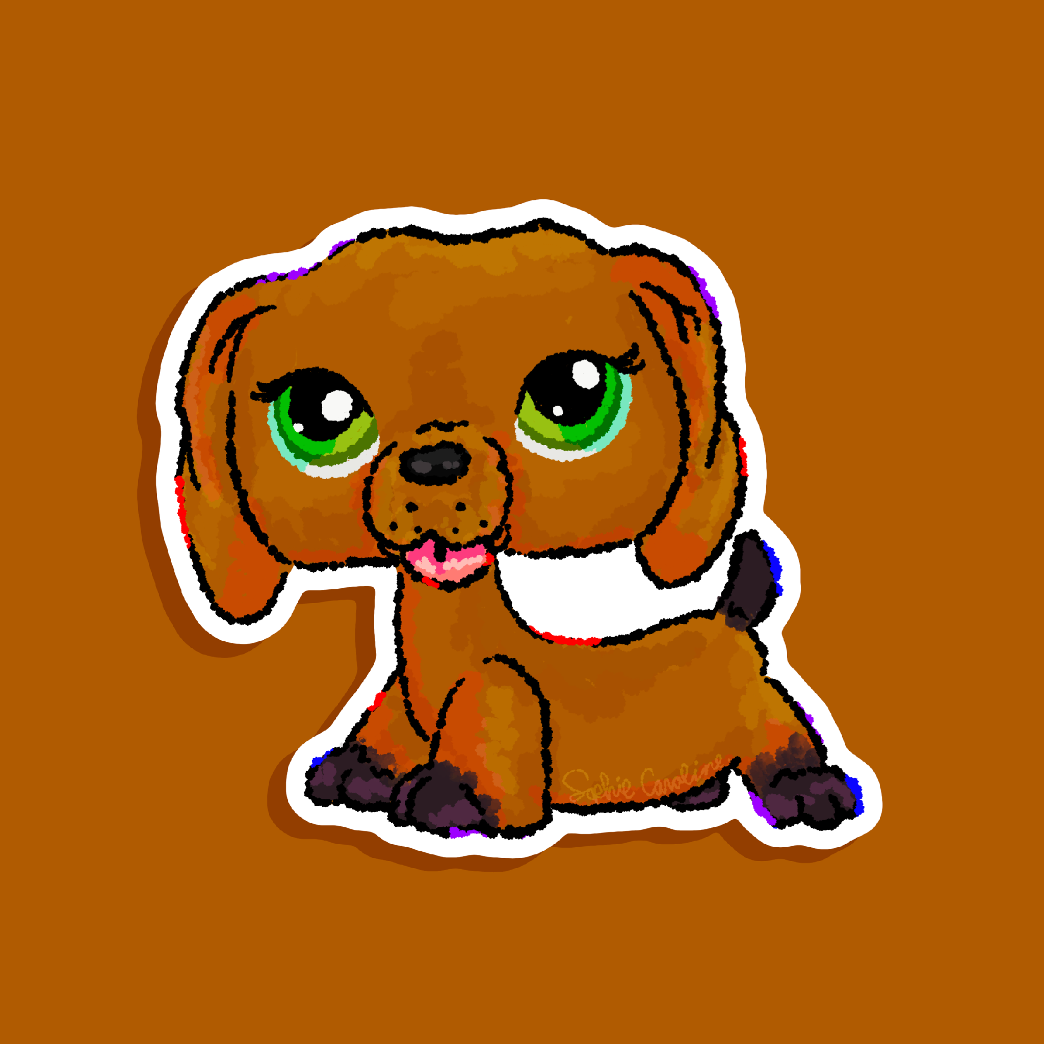 LPS Dachshund Sticker